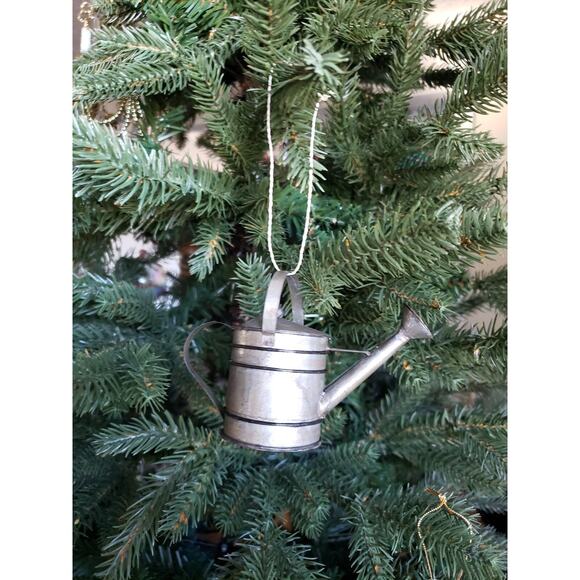 Cody Foster Metal Watering Can Ornament 4" Vintage Look Gardener Gift - Picture 3 of 4